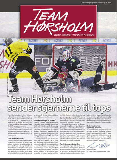 Team Hørsholm avis 2016